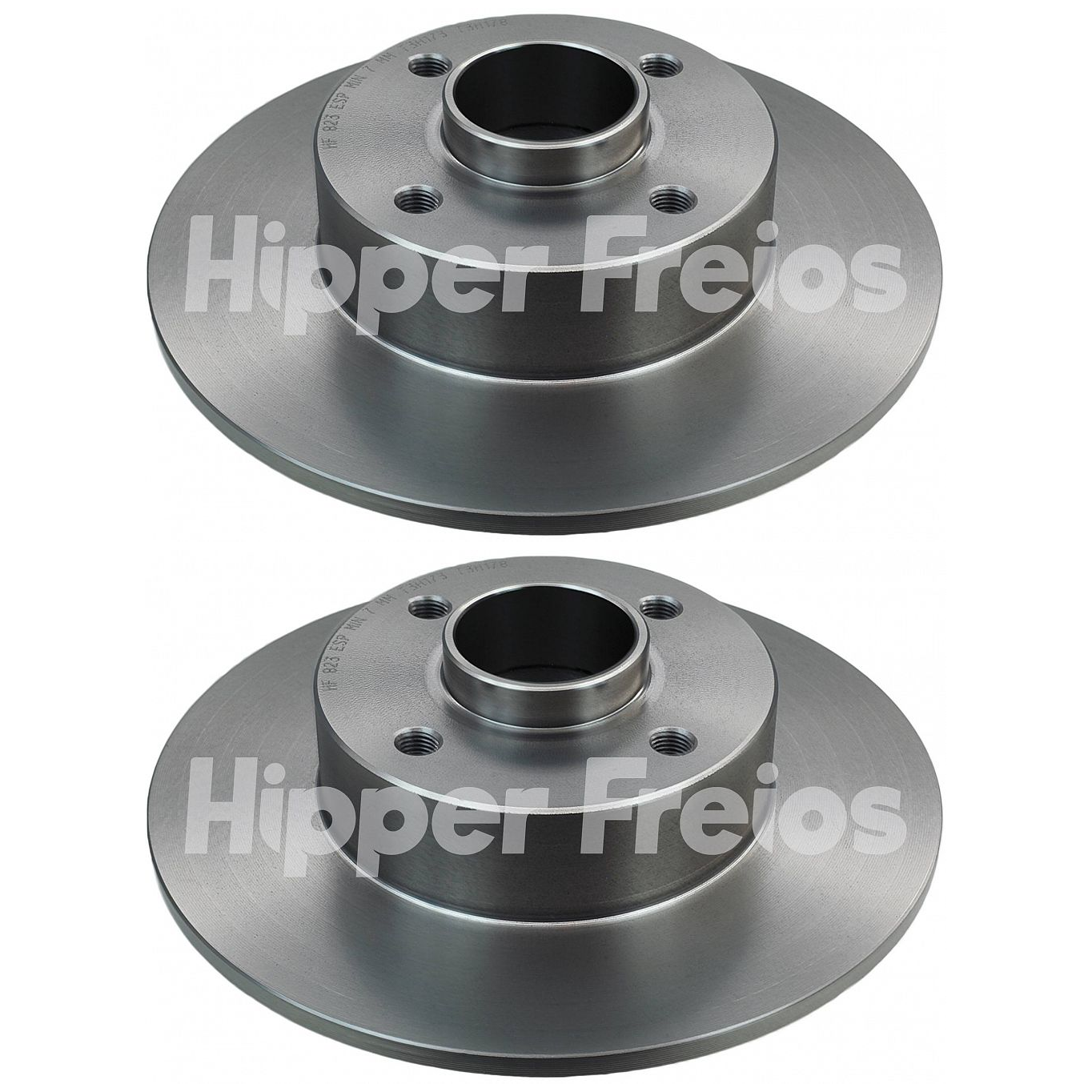 Par Tambor Freio Traseiro - Hipper Freios - HF 735-KT - (1)