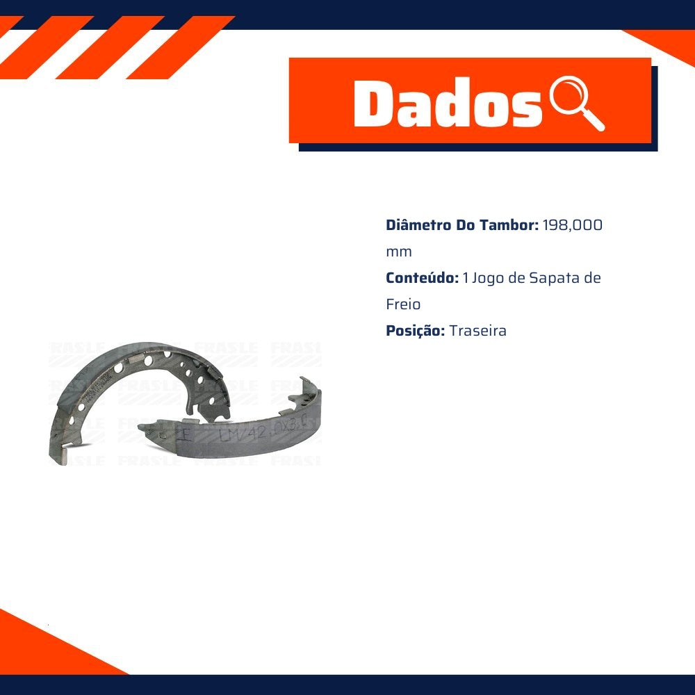Sapata de Freio para Honda CR-V - Fras-le - HO/503-CP - (2)