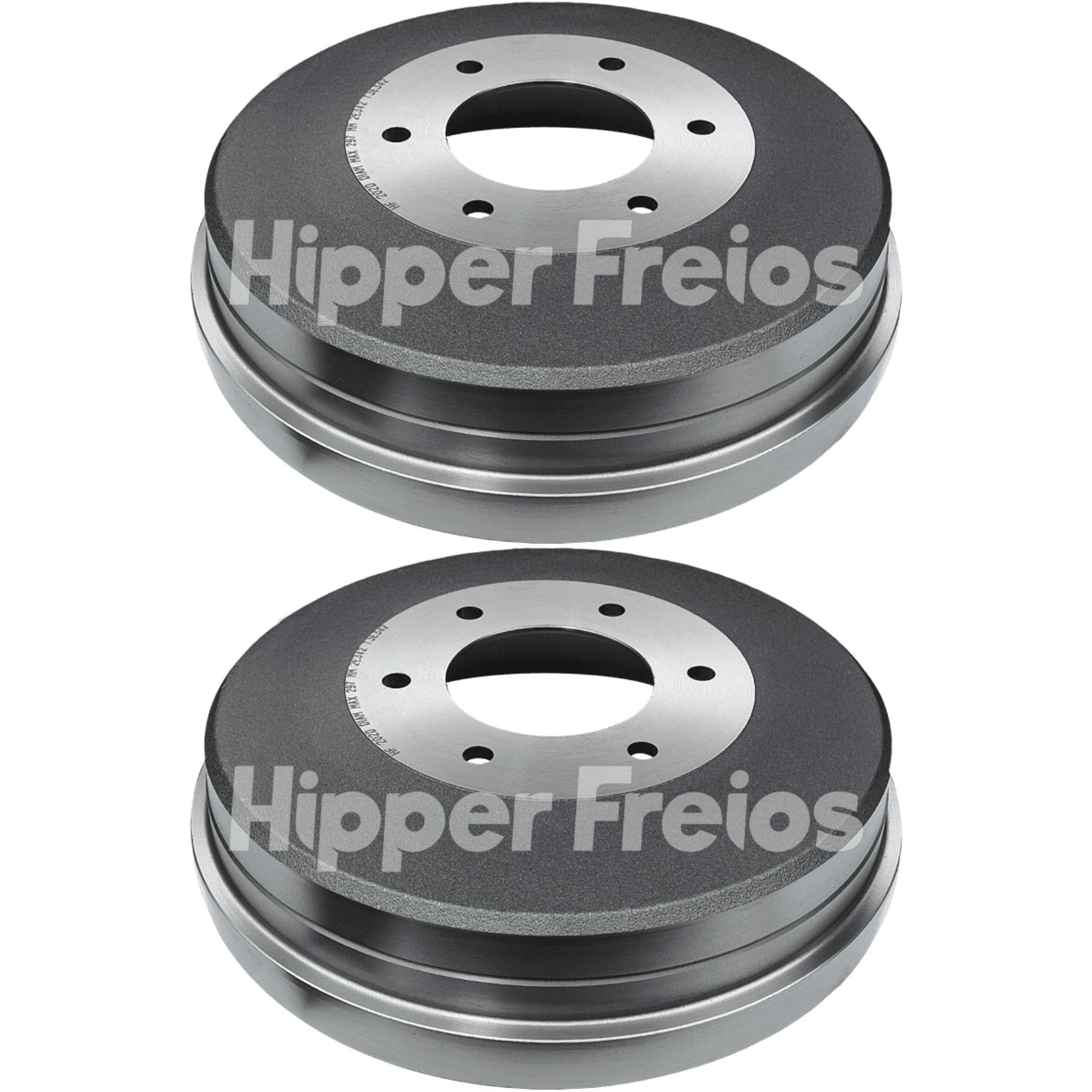 Par Tambor Freio Traseiro Direito Ou Esquerdo - Hipper Freios - HF 202D - (1)