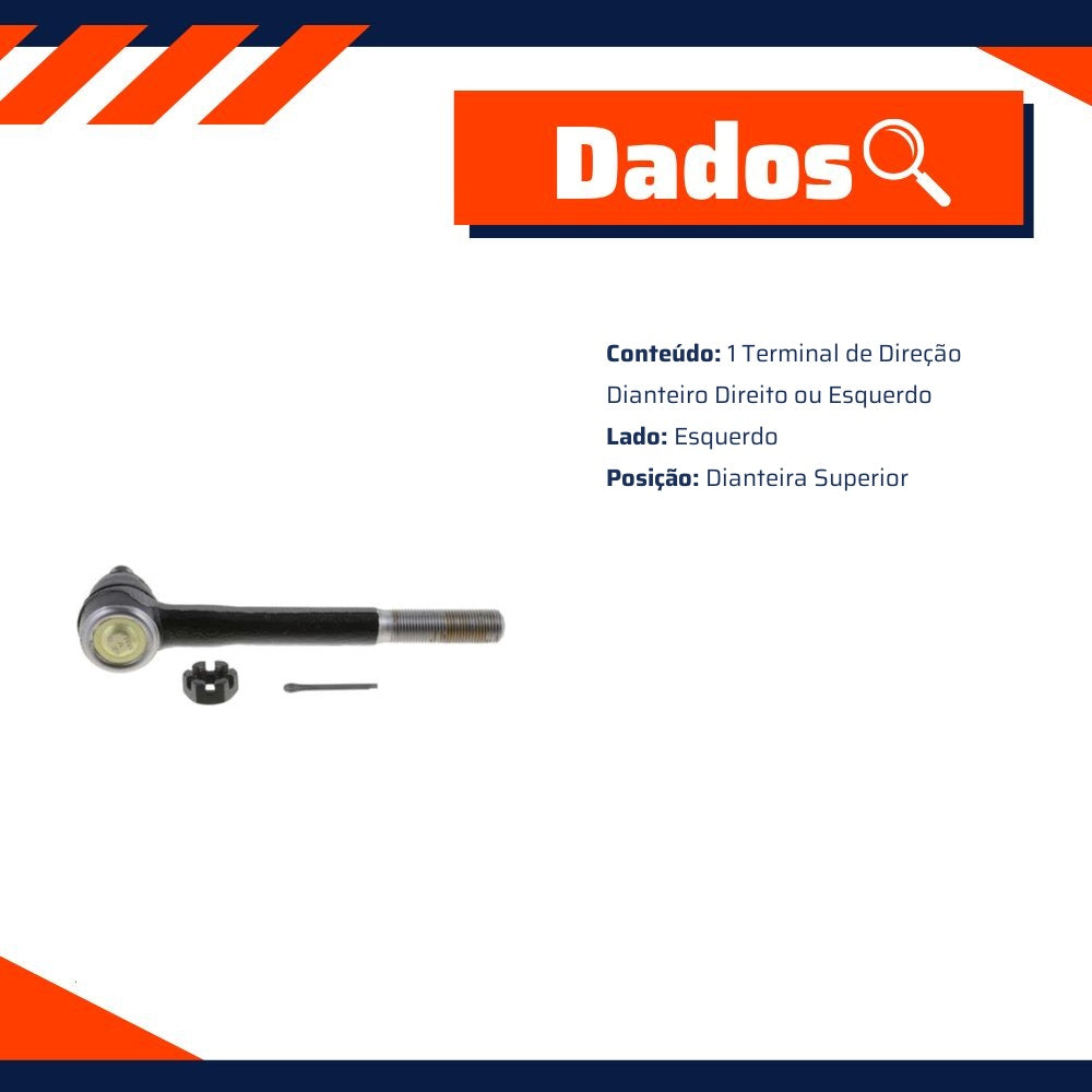 Terminal de Direção Dianteiro Direito ou Esquerdo para Toyota Hilux - TRW - JTE671 - (2)