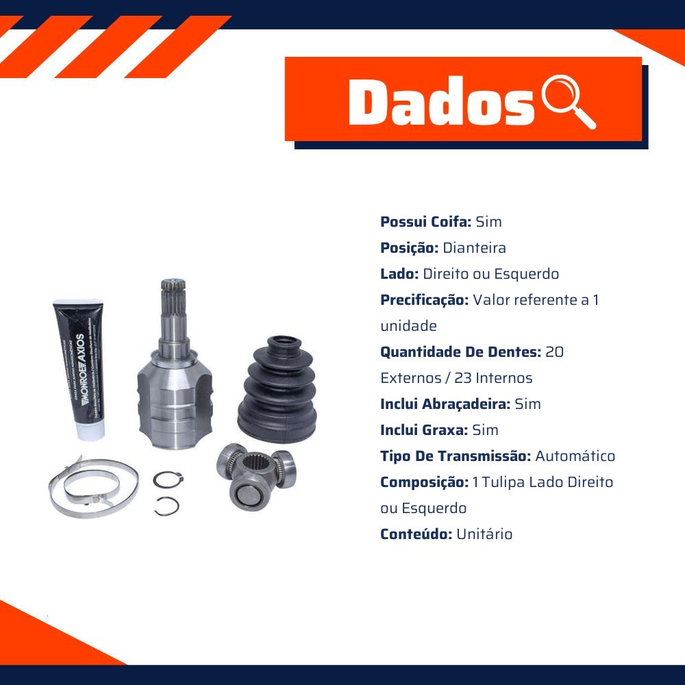 Tulipa Lado Direito ou Esquerdo para Toyota Corolla - Monroe Axios - LT30144 - (2)