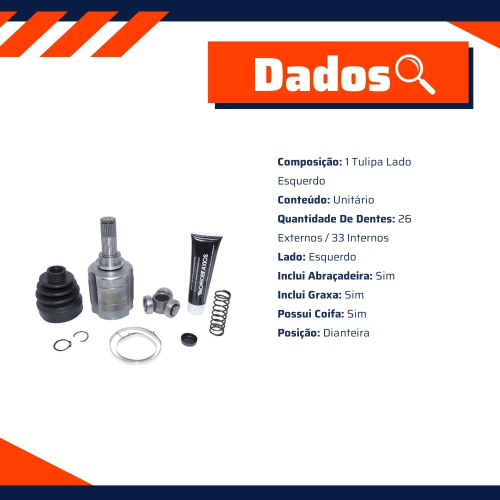 Tulipa Lado Esquerdo para Renault Duster - Monroe Axios - 5466109 - (2)