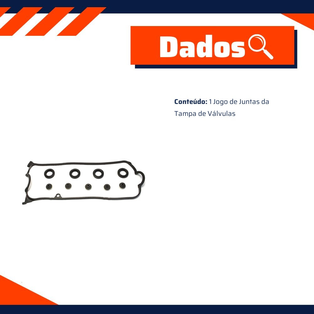 Jogo de Juntas da Tampa de Válvulas para Honda Civic - Sabó - 75631 - (2)