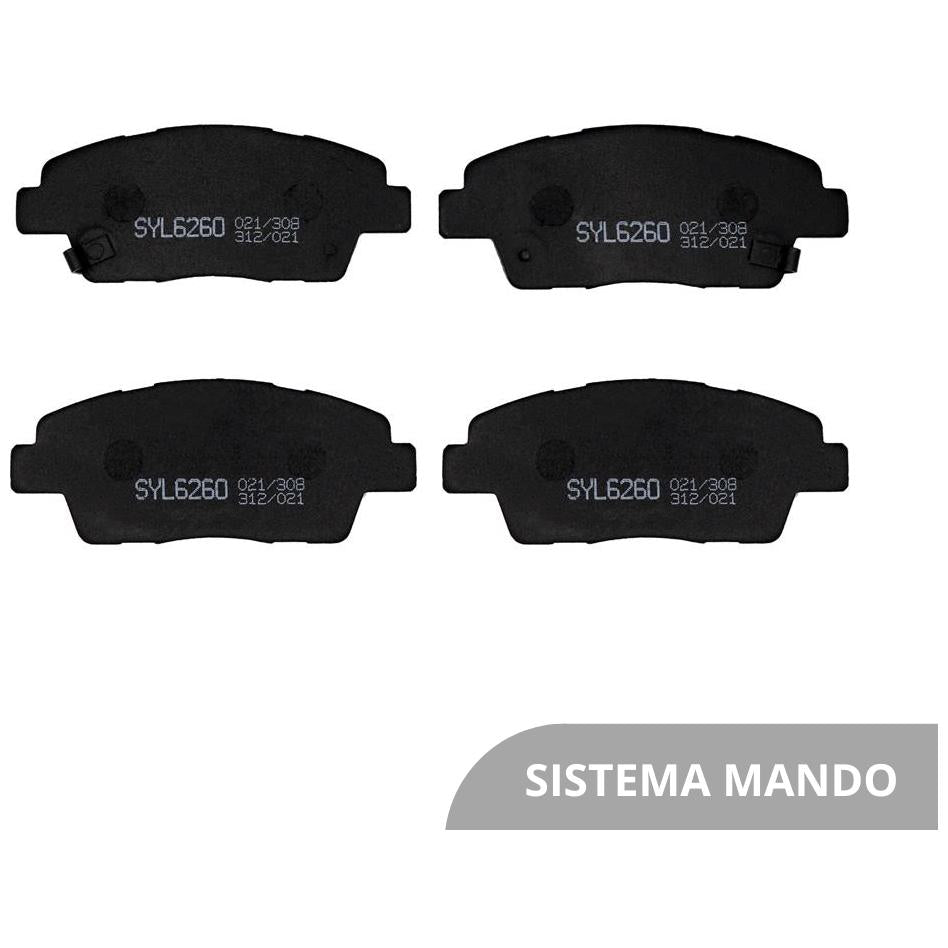 Jogo de Pastilhas de Freio Dianteira - Syl - 6260 - (2)