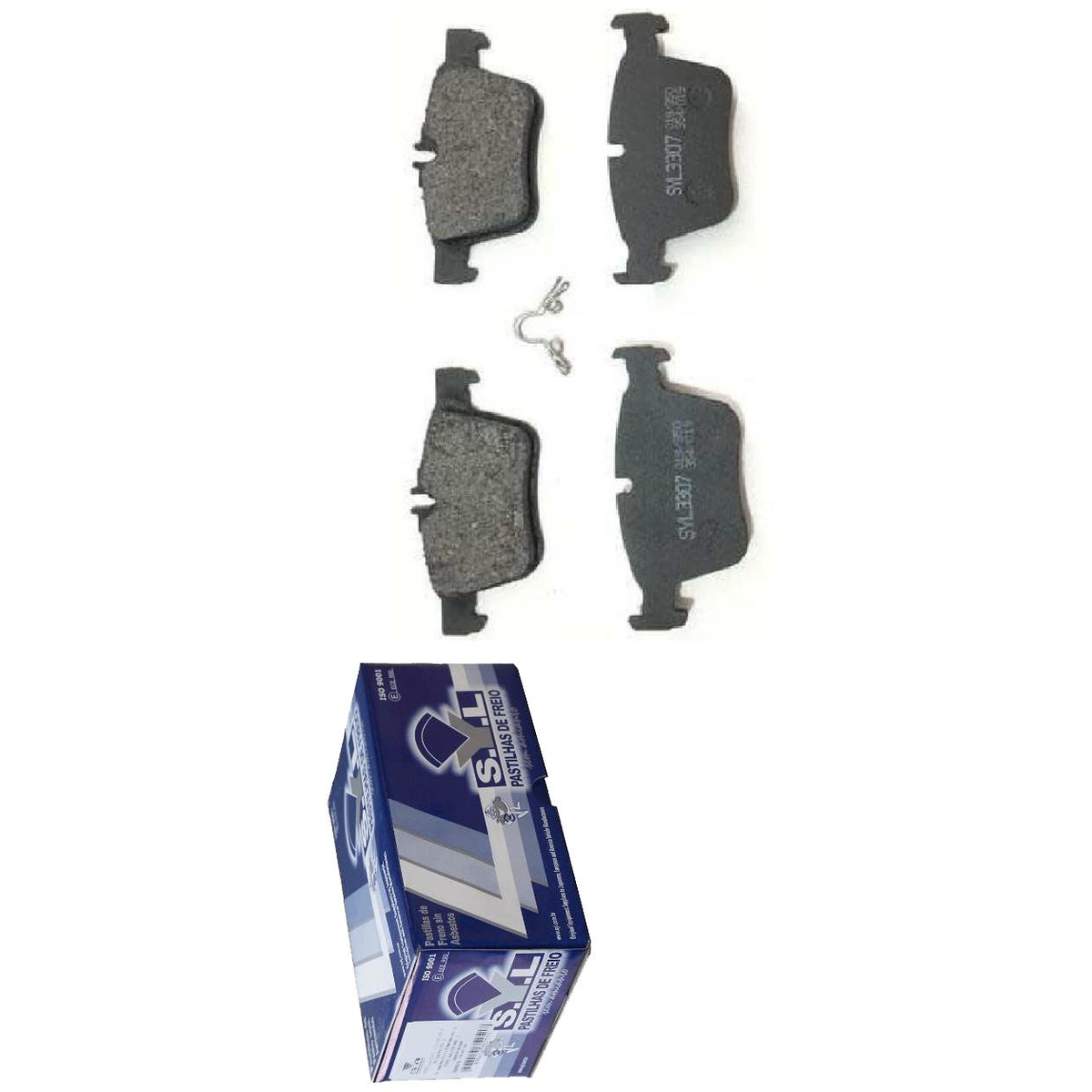 Jogo de Pastilhas de Freio Traseira para Mercedes-Benz C 180 e C 200 - Syl - 3307 - (5)