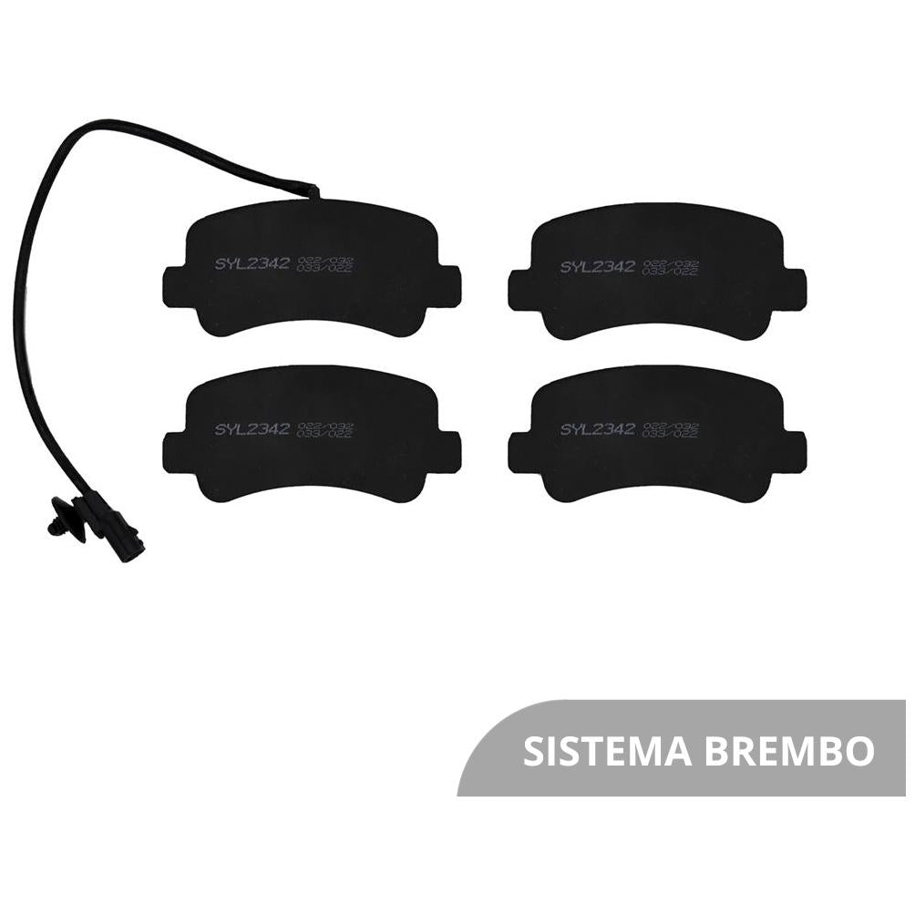 Jogo de Pastilhas de Freio Traseira - Syl - 2342 - (2)