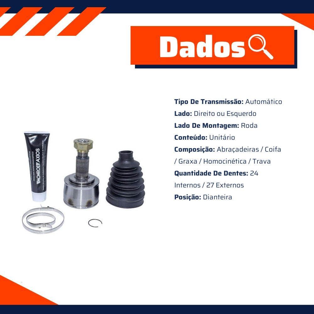 Junta Homocinética Lado Roda para JEEP Renegade - Monroe Axios - LT30131 - (2)