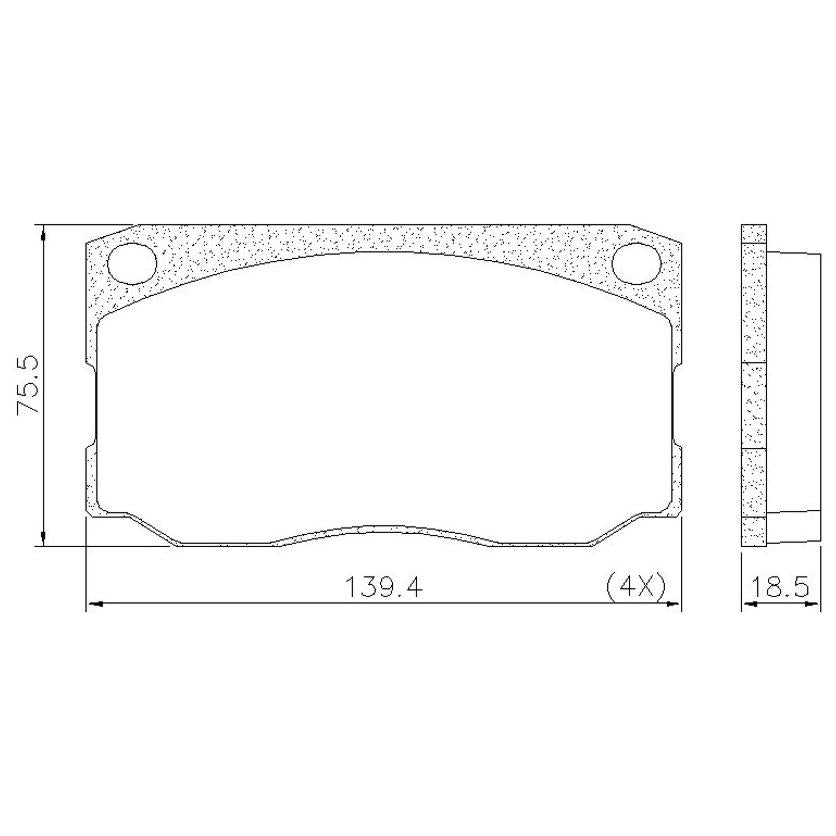 Pastilha de Freio - Fras-le - PD/102 - (4)