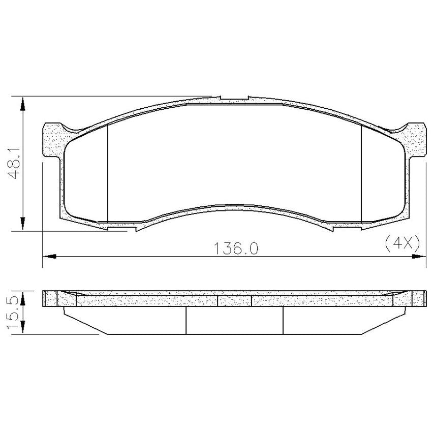 Pastilha de Freio - Fras-le - PD/2370 - (1)