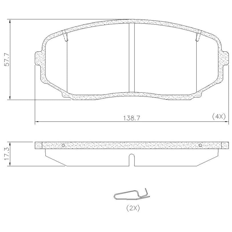 Pastilha de Freio para Mitsubishi L200 e Pajero Sport - Fras-le - PD/2195-CMAXX - (7)