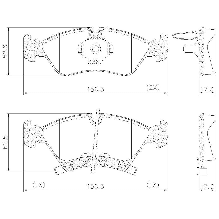 Pastilha de Freio Dianteira - Fras-le - PD/77 - (3)