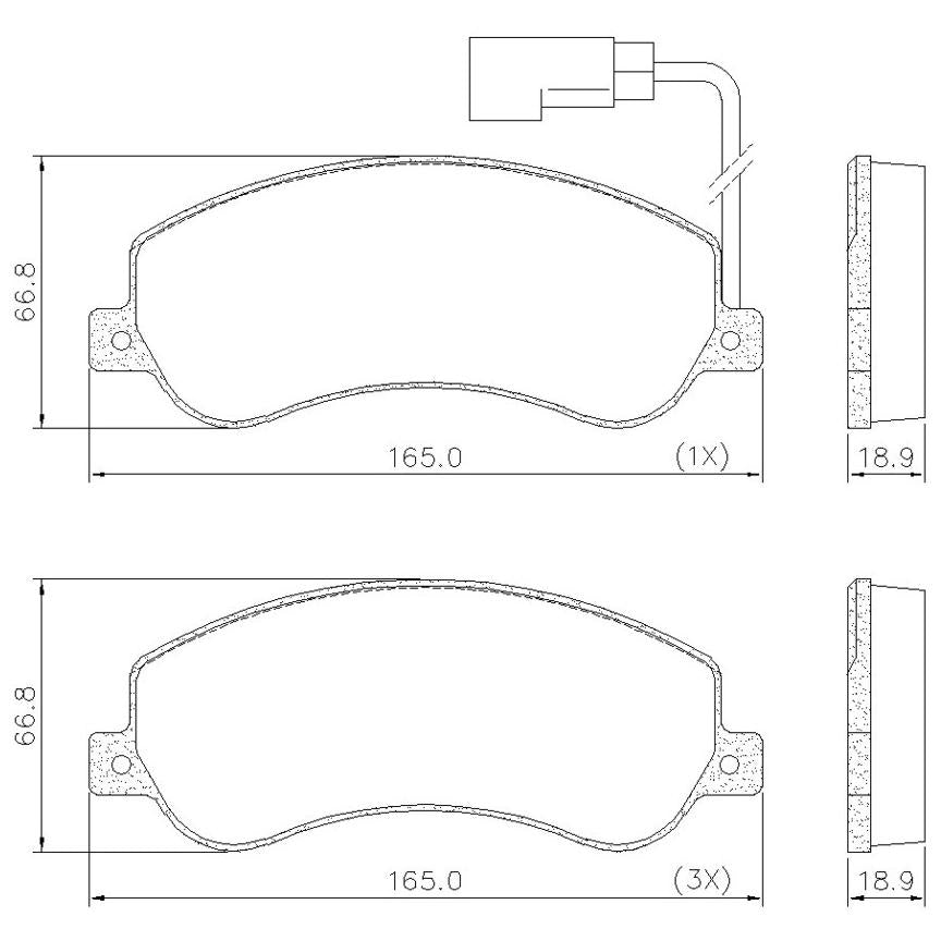 Pastilha de Freio Dianteira - Fras-le - PD/1028-B - (1)