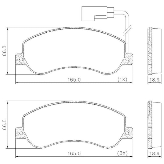 Pastilha de Freio Dianteira - Fras-le - PD/1028-B - (1)