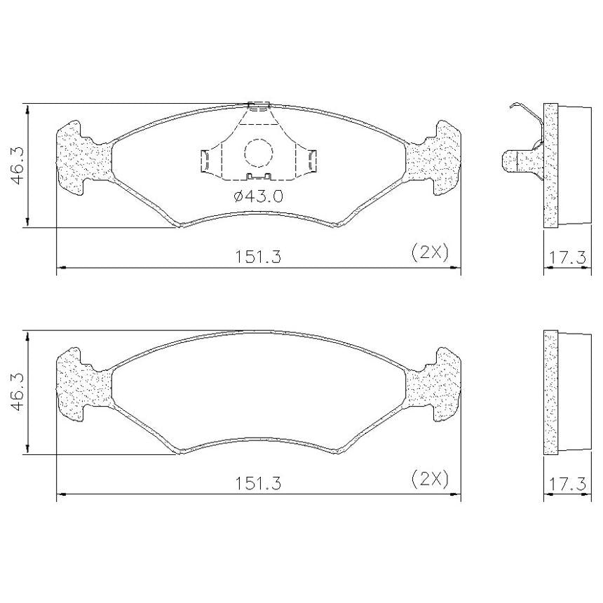 Pastilha de Freio Dianteira - Fras-le - PD/24 - (2)