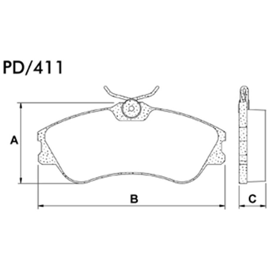 Pastilha de Freio Dianteira - Fras-le - PD/411 - (3)