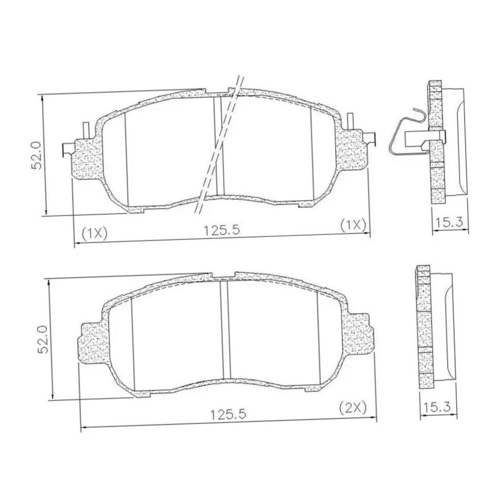 Pastilha de Freio Dianteira para Nissan Kicks e Versa - TRW - GDB9073 - (5)
