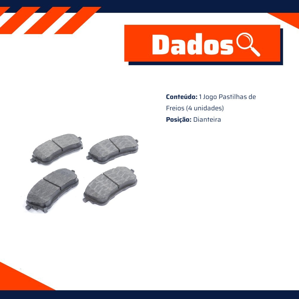 Pastilha de Freio Dianteira para Toyota Corolla - TRW - GDB9154 - (2)