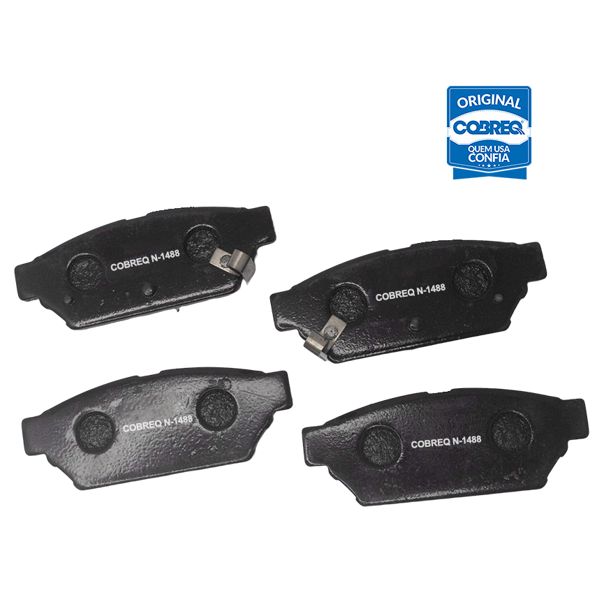 Pastilha de Freio Traseira para Mitsubishi COLT e Lancer - Cobreq - N-1488 - (2)