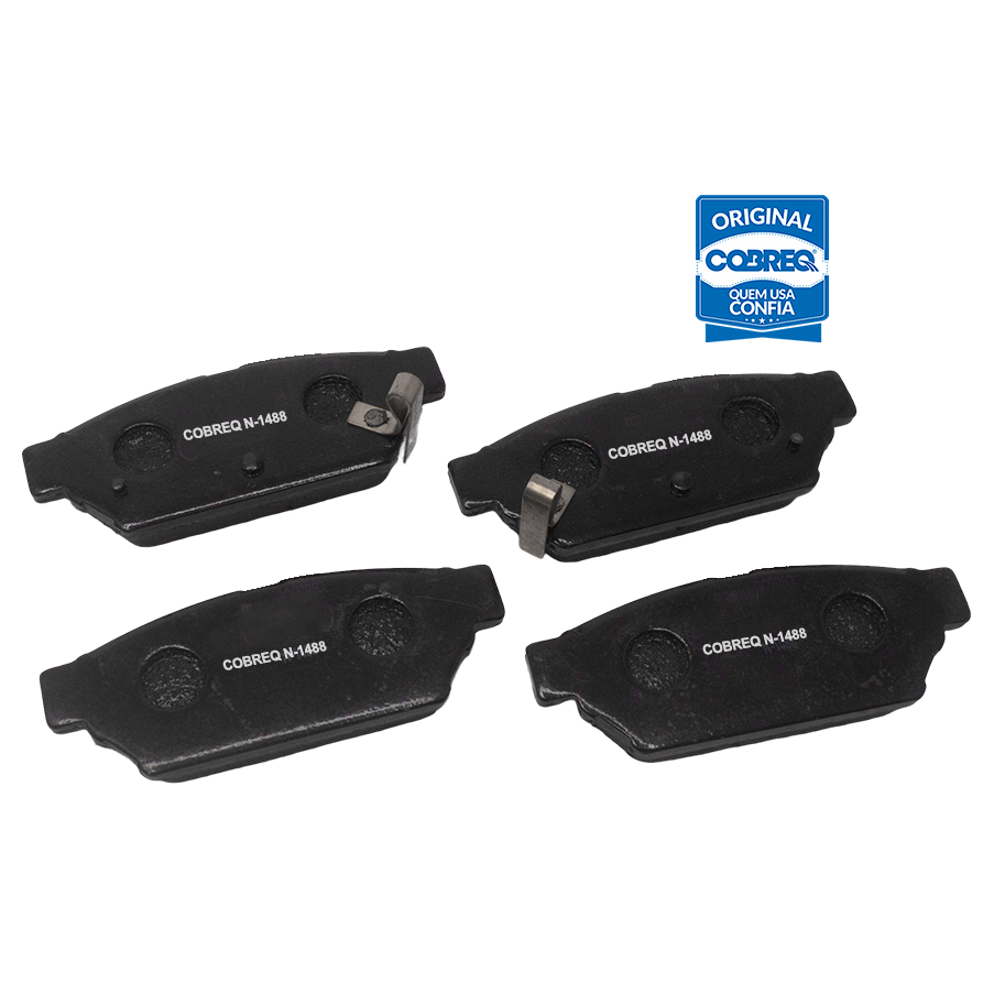 Pastilha de Freio Traseira para Mitsubishi COLT e Lancer - Cobreq - N-1488 - (3)