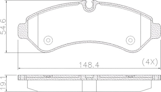 Pastilha de Freio Traseira - Fras-le - PD/2227 - (1)