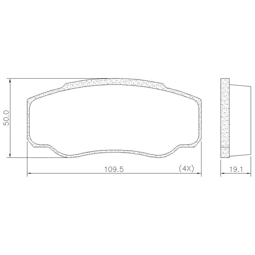 Pastilha de Freio Traseira - Fras-le - PD/501 - (3)