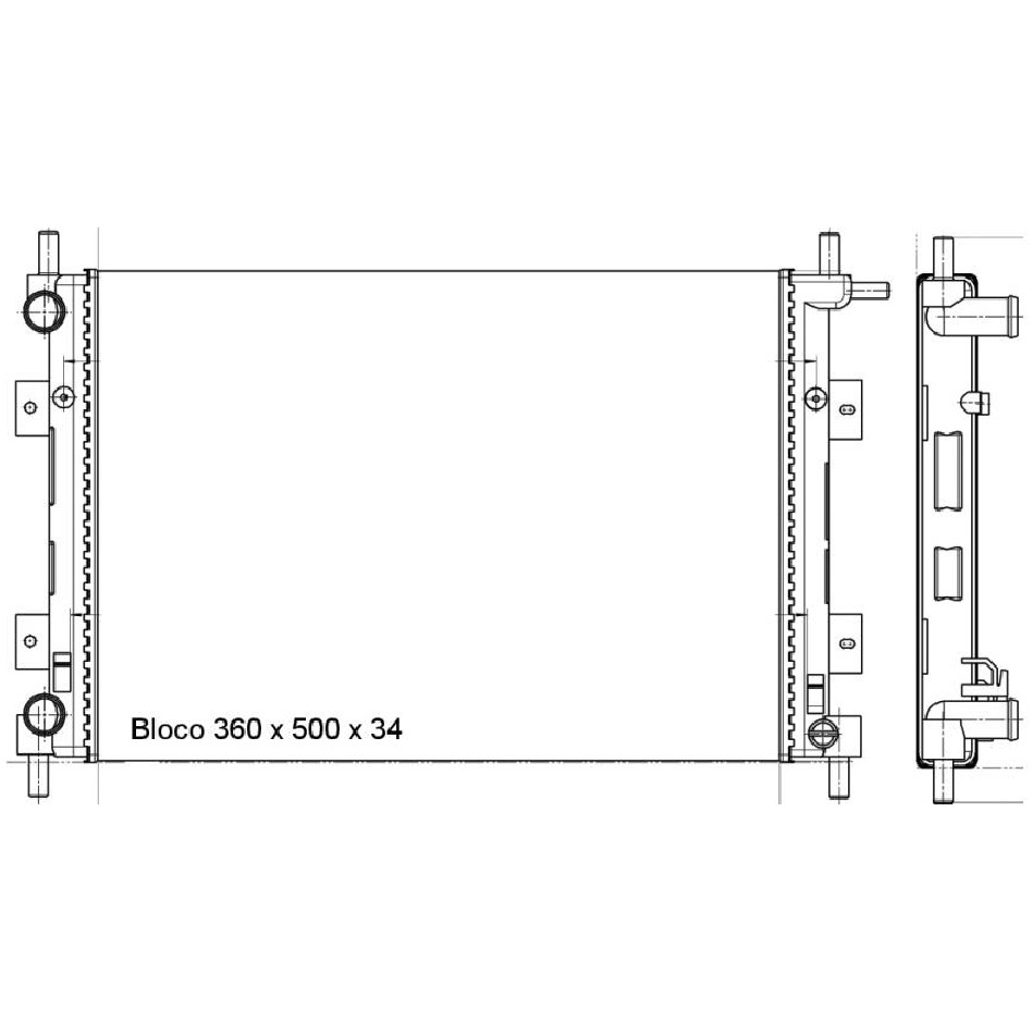 Radiador de Água - Magneti Marelli - RMM373001M - (2)