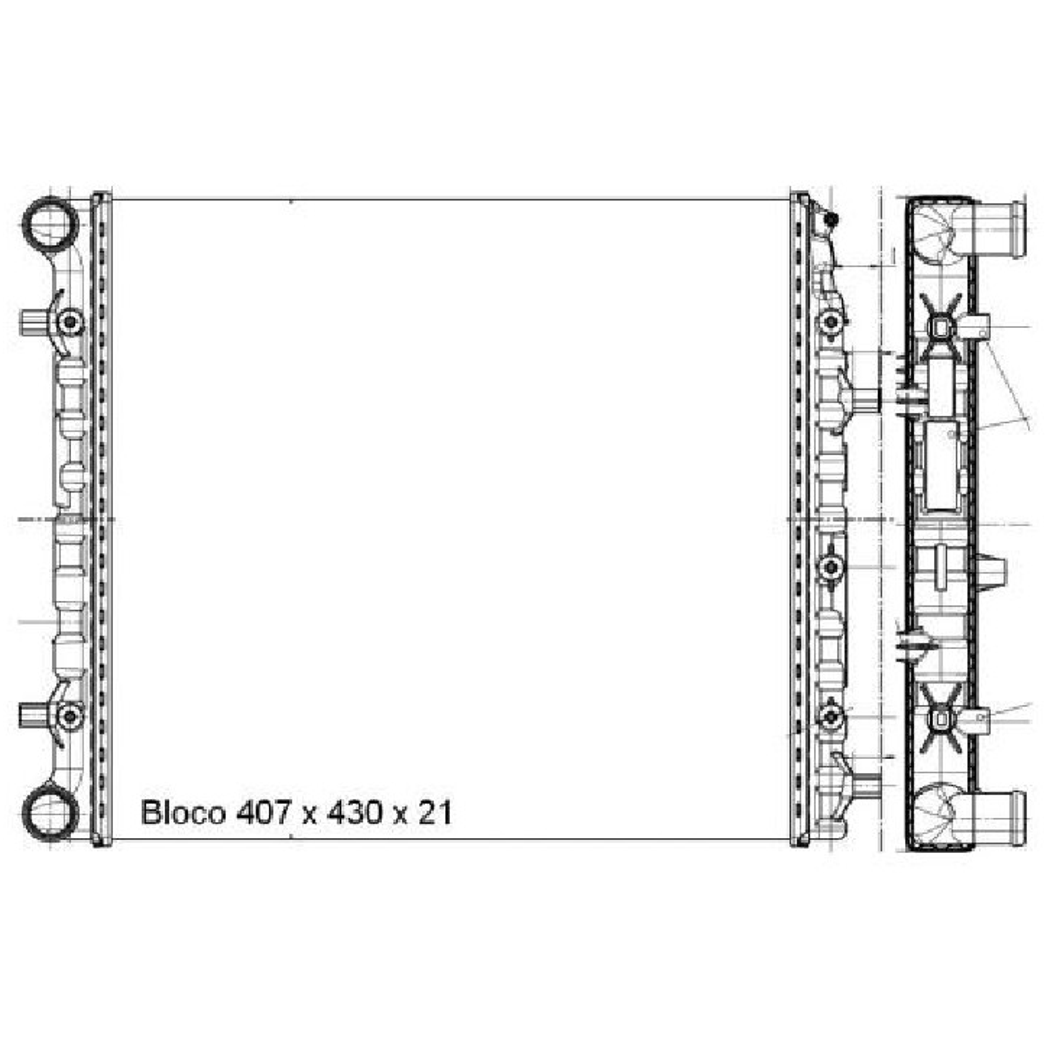 Radiador de Água - Magneti Marelli - RMM695001M - (2)