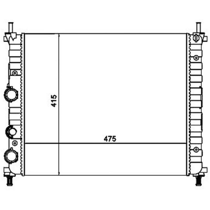 Radiador de Água - Magneti Marelli - RMM1055RFT - (2)
