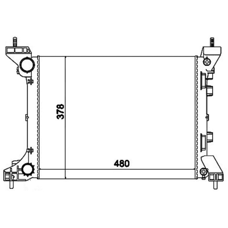 Radiador de Água - Magneti Marelli - RMM1047RFT - (2)