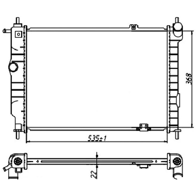 Radiador de Água - Magneti Marelli - RMM1011HGM - (2)