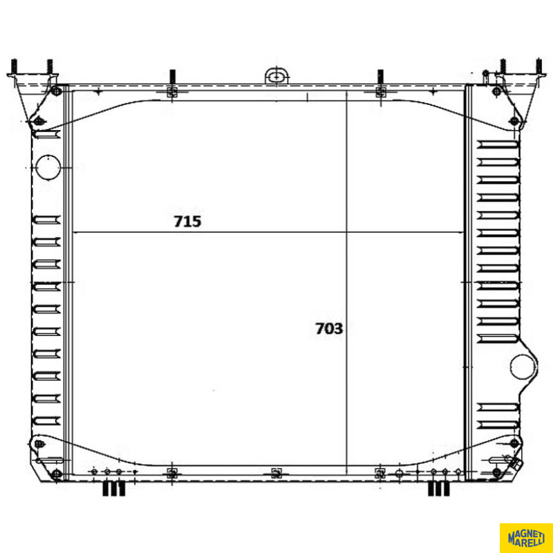 Radiador de Água - Magneti Marelli - RMM1037NFD - (1)