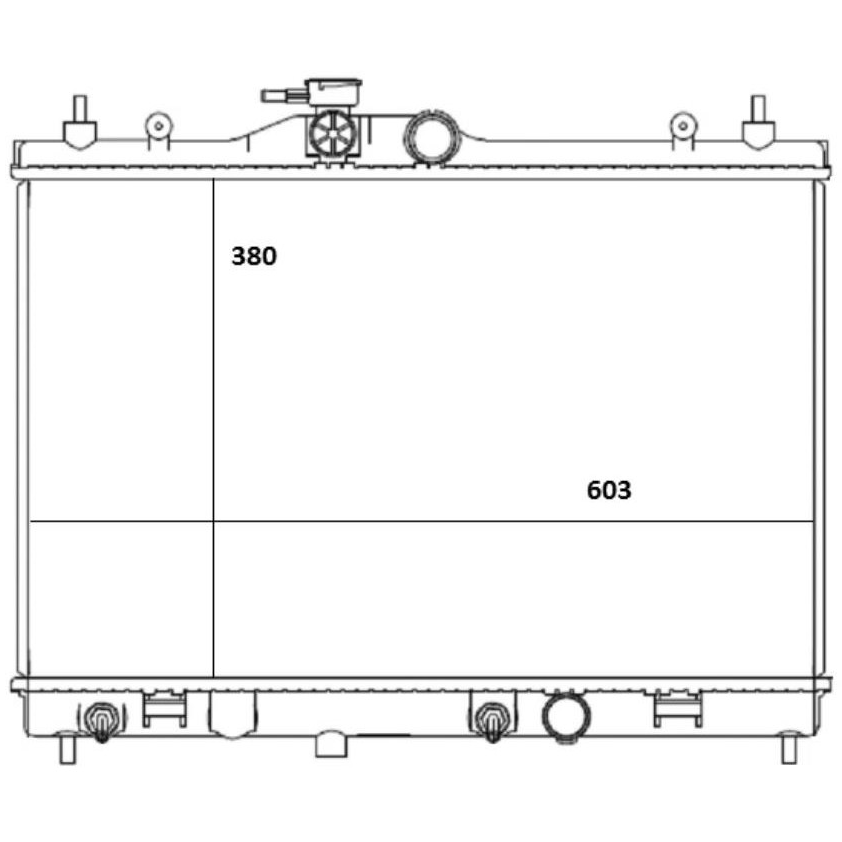Radiador de Água - Magneti Marelli - RMM1120NS - (2)