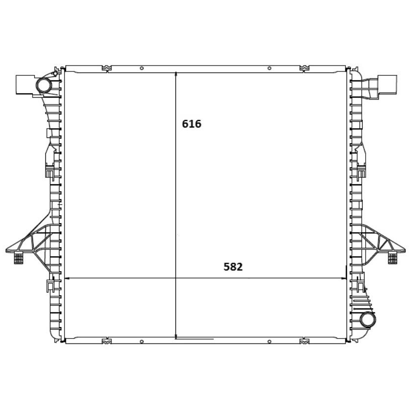 Radiador de Água Volkswagen Amarok - Magneti Marelli - RMM1119VW - (2)