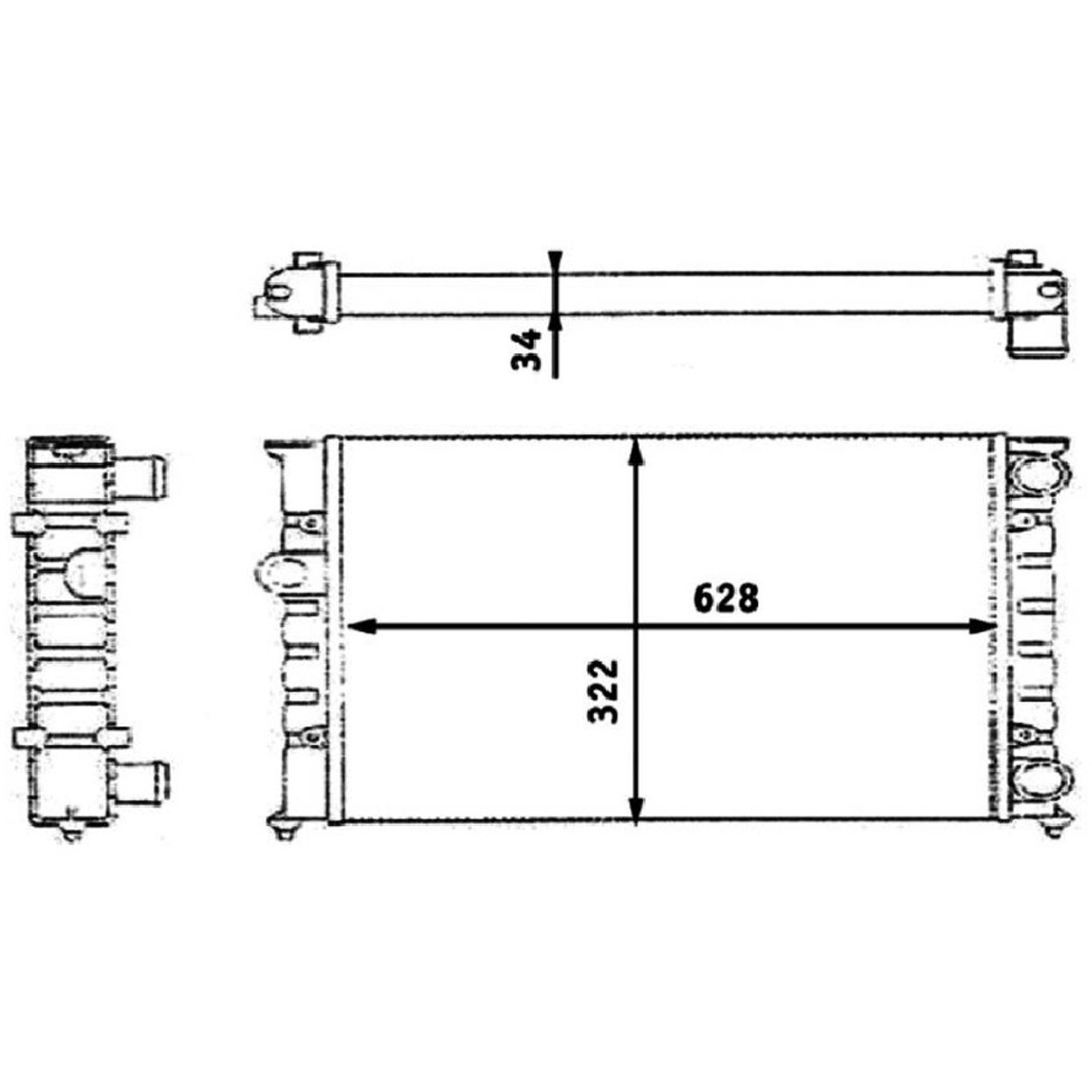 Radiador de Água - Magneti Marelli - RMM376713421 - (2)