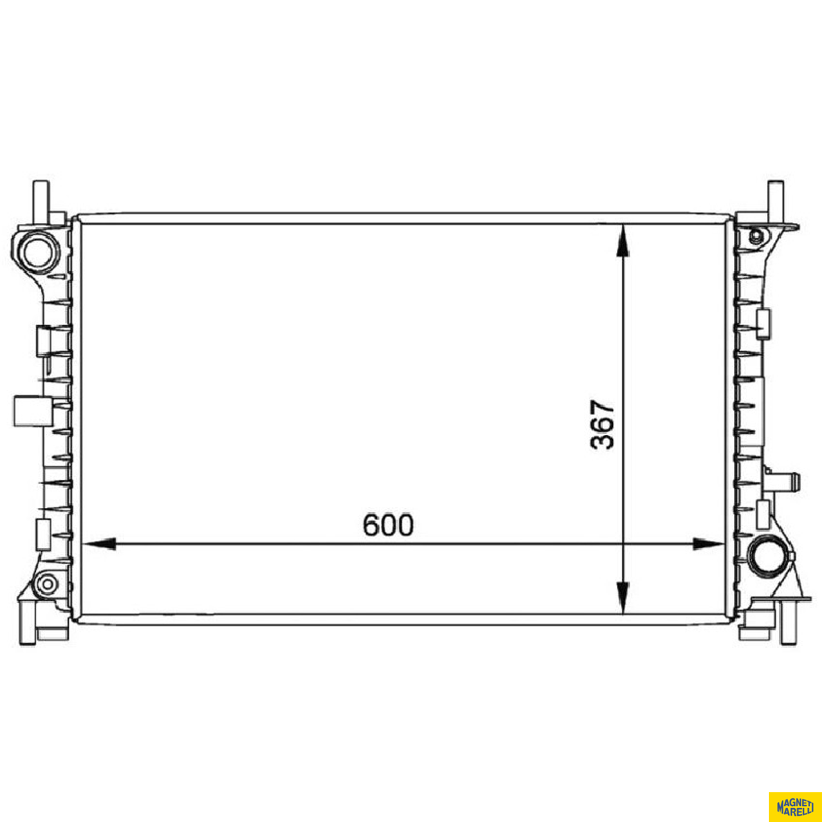 Radiador de Água - Magneti Marelli - RMM376764031 - (1)
