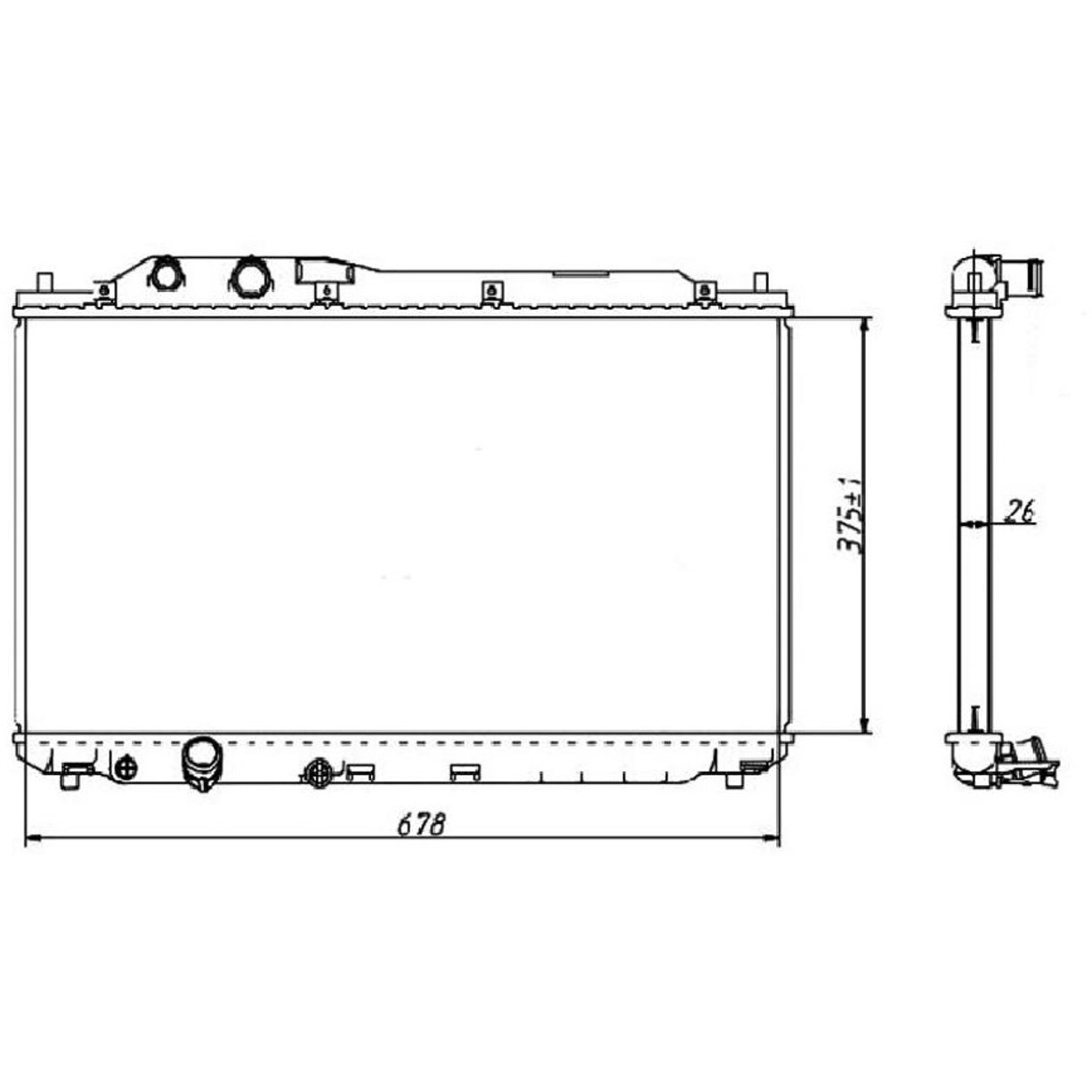 Radiador de Água - Magneti Marelli - RMM1008HHD - (2)