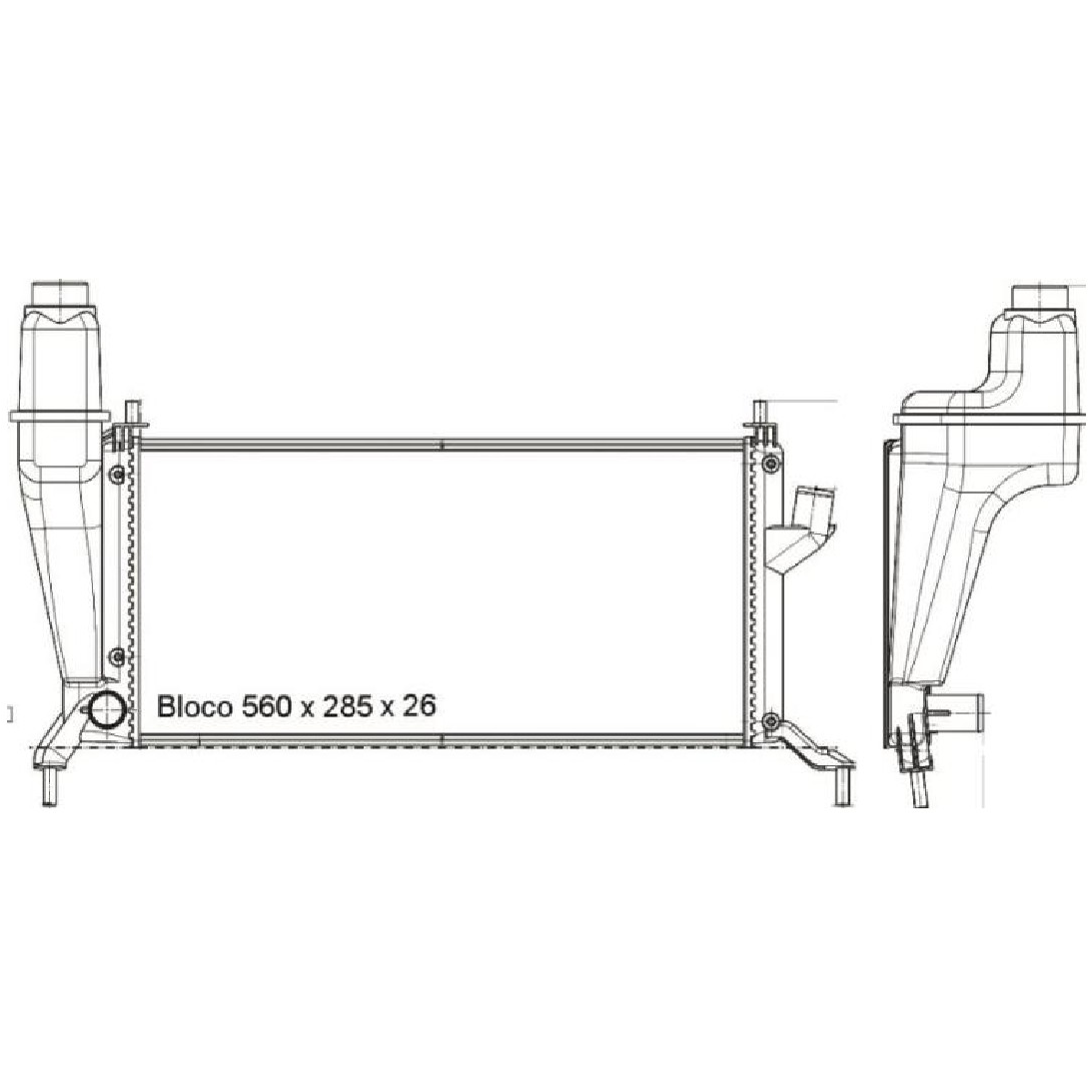Radiador de Água Chevrolet Celta - Magneti Marelli - RMM521001M - (2)