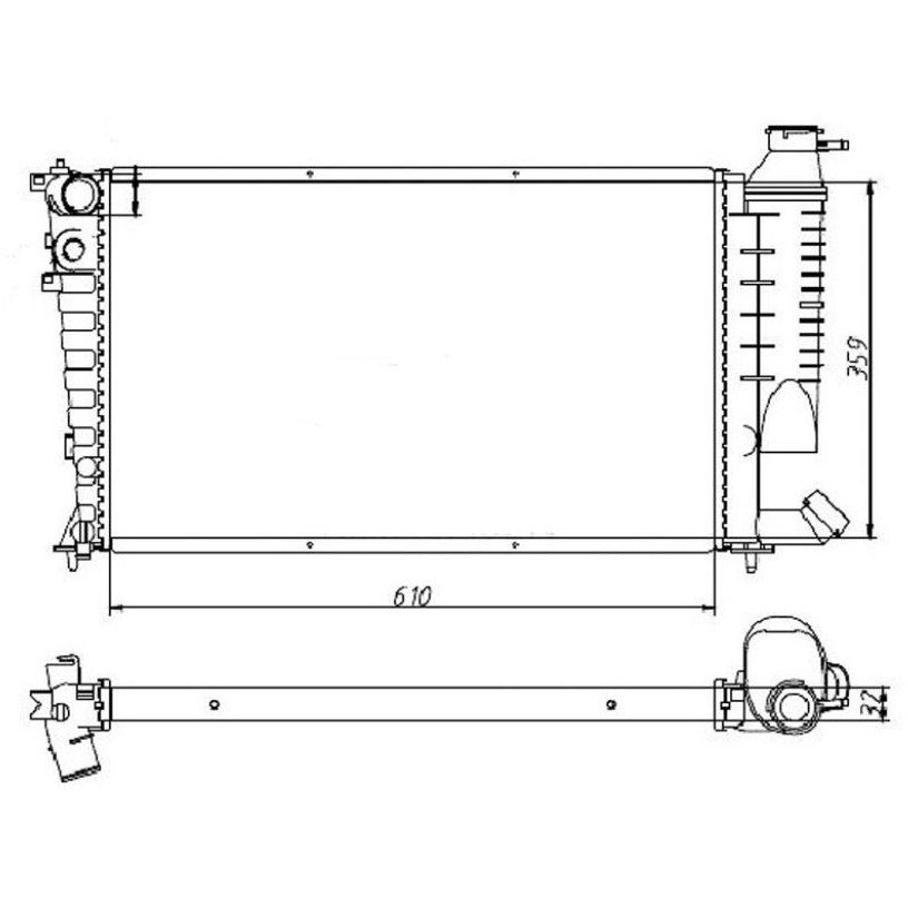Radiador de Água - Magneti Marelli - RMM1014HPE - (2)