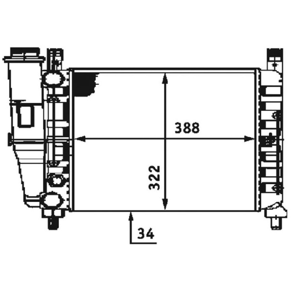 Radiador de Água - Magneti Marelli - RMM376713521 - (2)