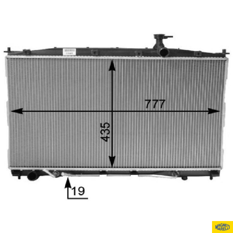 Radiador de Água - Magneti Marelli - 8MK376763431 - (1)