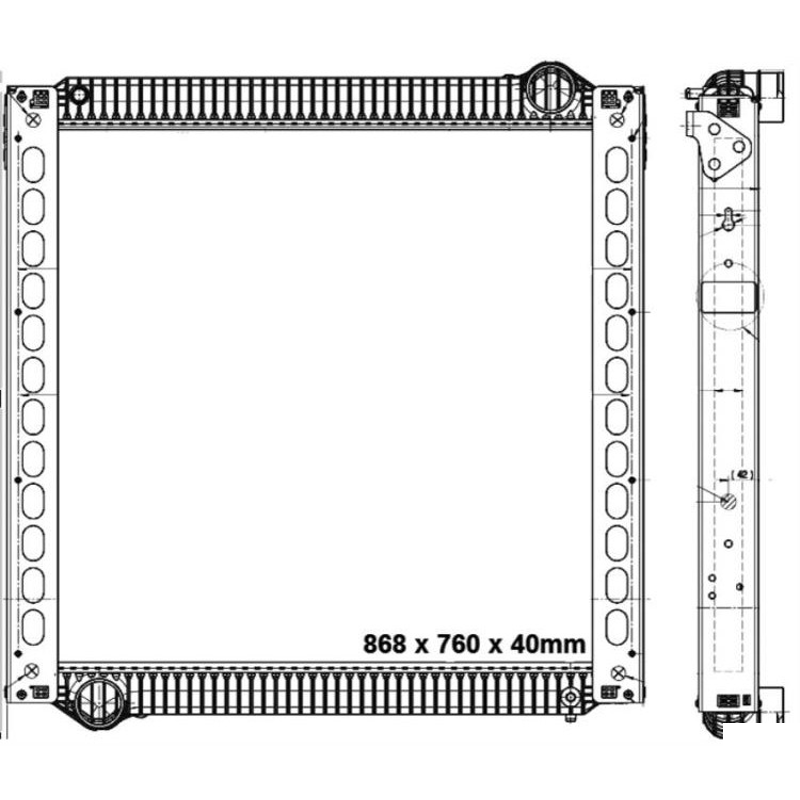 Radiador de Água - Magneti Marelli - RMM977001 - (2)