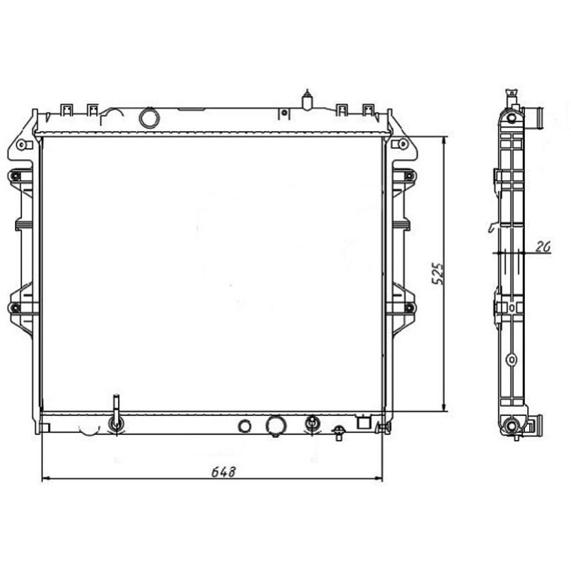 Radiador de Água Toyota Hilux - Magneti Marelli - RMM1006HTO - (2)