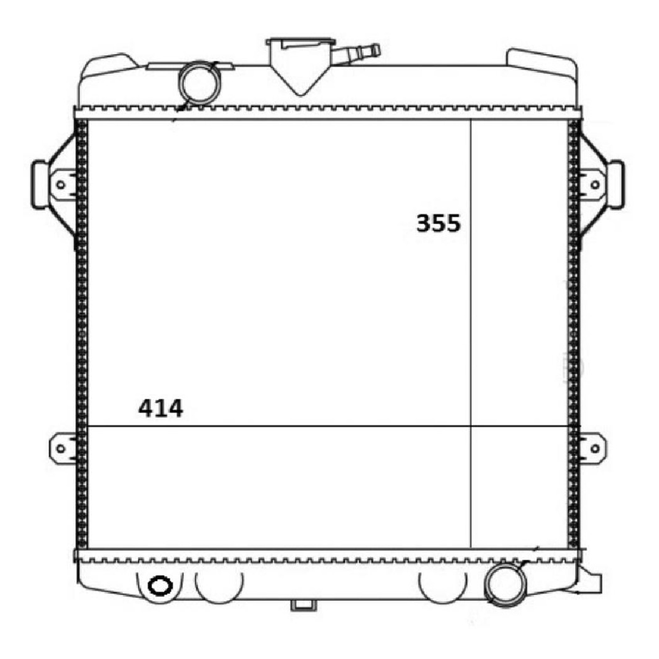 Radiador de Água - Magneti Marelli - RMM1084GM - (2)