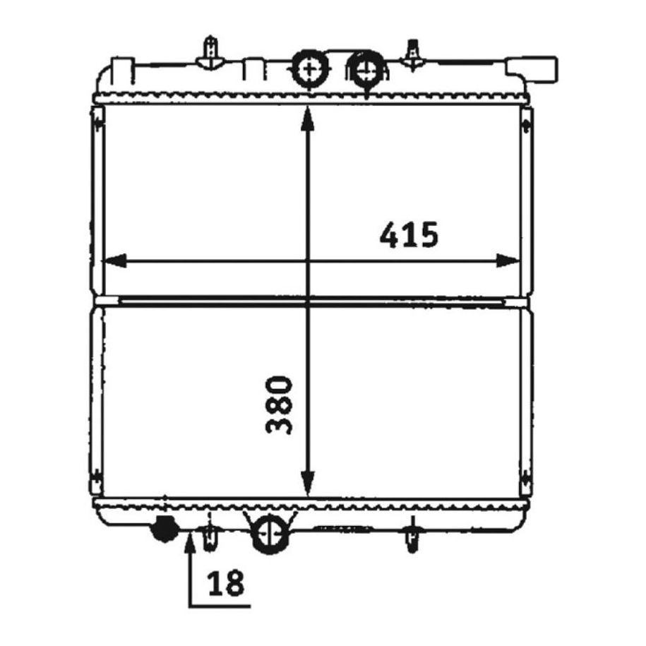 Radiador de Água - Magneti Marelli - RMM376718251 - (2)