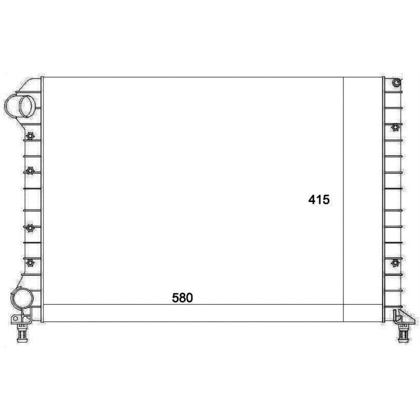 Radiador de Água - Magneti Marelli - RMM1127FT - (2)