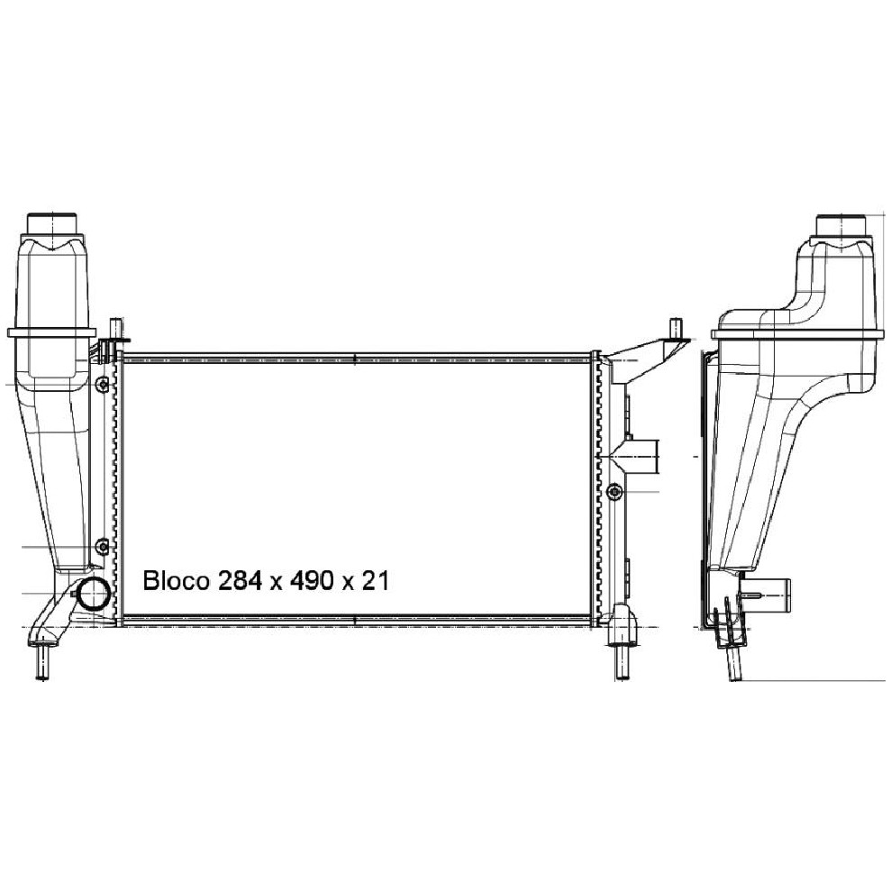 Radiador de Água - Magneti Marelli - RMM520001M - (2)