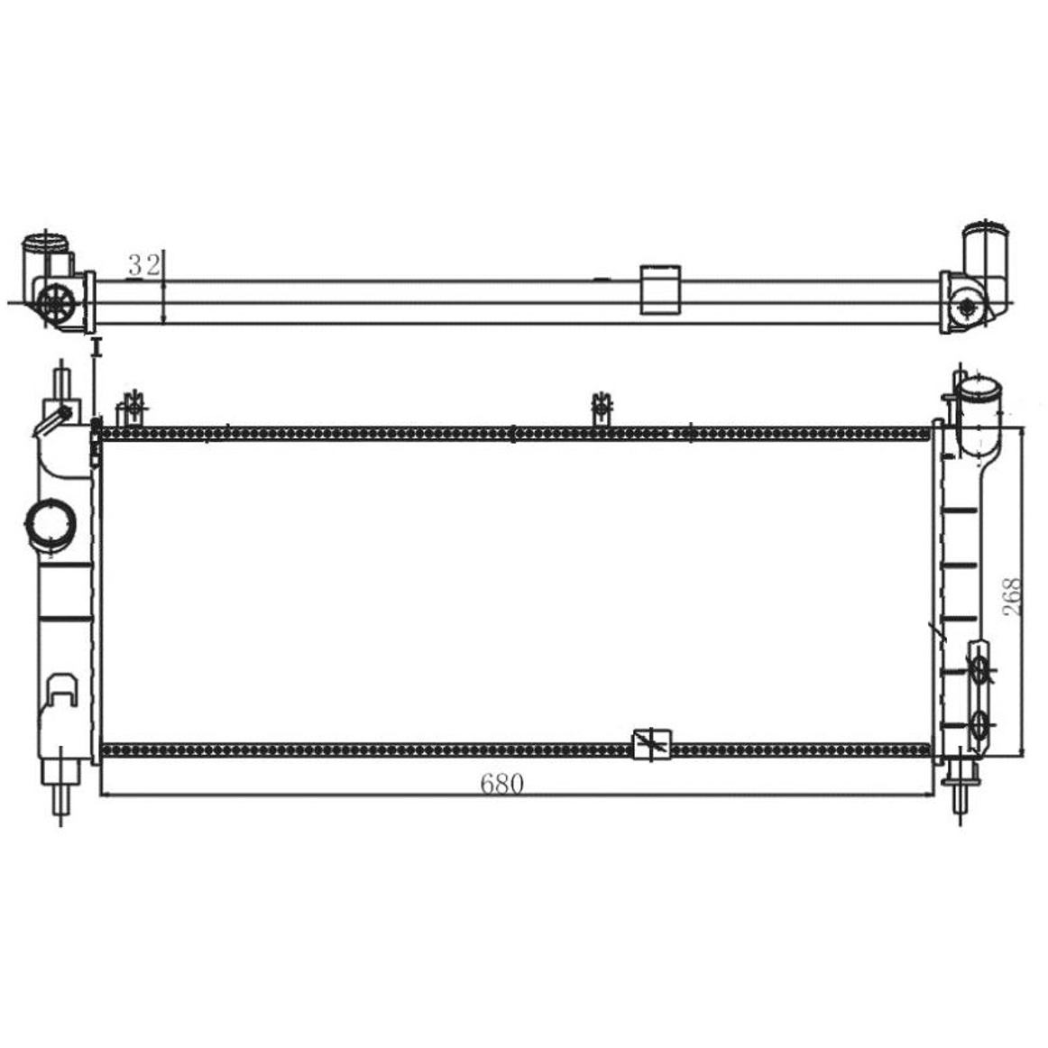 Radiador de Água Chevrolet Corsa - Magneti Marelli - RMM1066HGM - (6)
