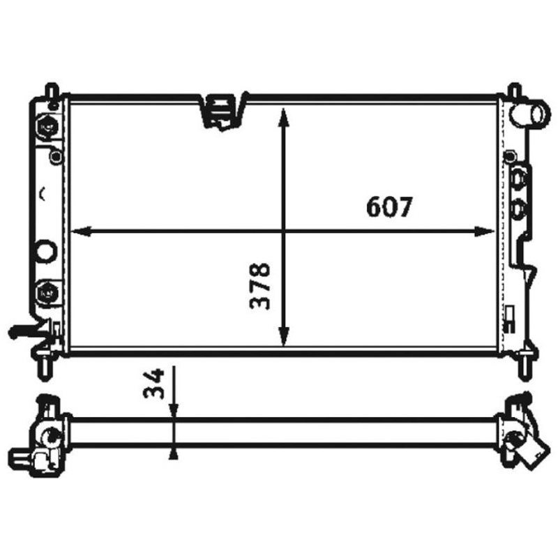 Radiador de Água - Magneti Marelli - RMM376718711 - (2)