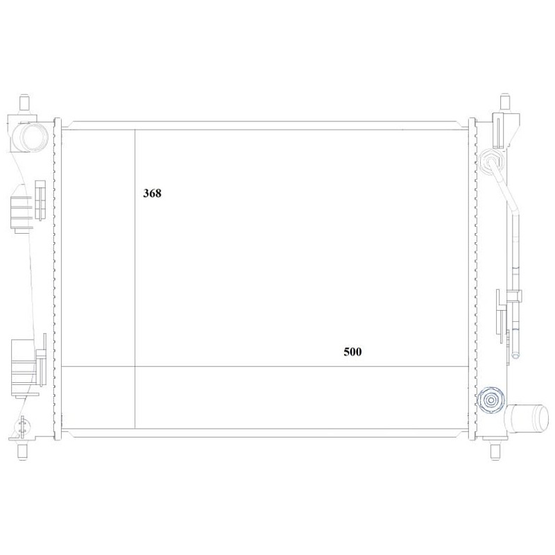 Radiador de Água - Magneti Marelli - RMM1133HI - (2)