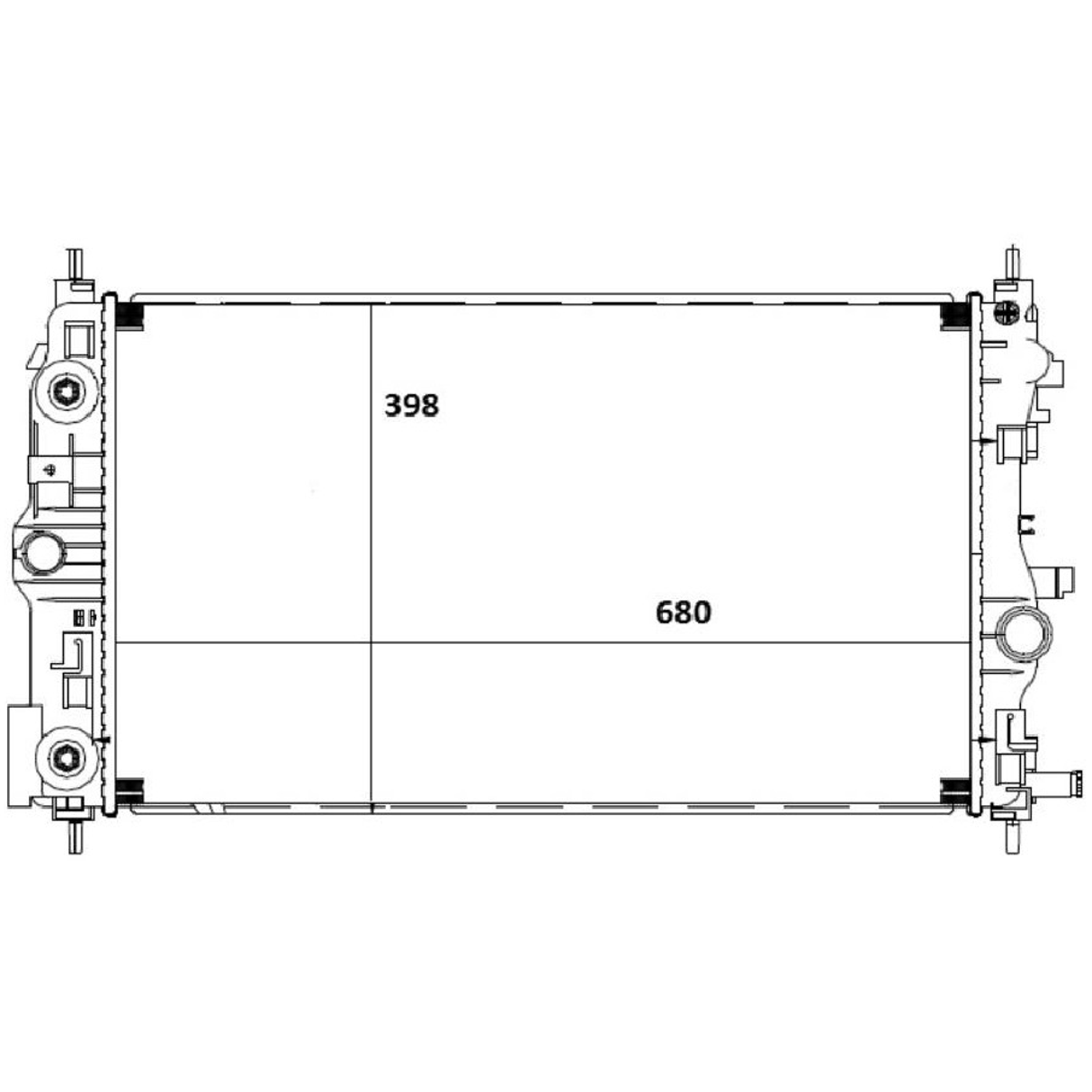 Radiador de Água Chevrolet Cruze - Magneti Marelli - RMM1113GM - (2)
